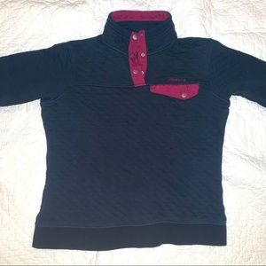 Kid’s Spyder quilted snap pullover